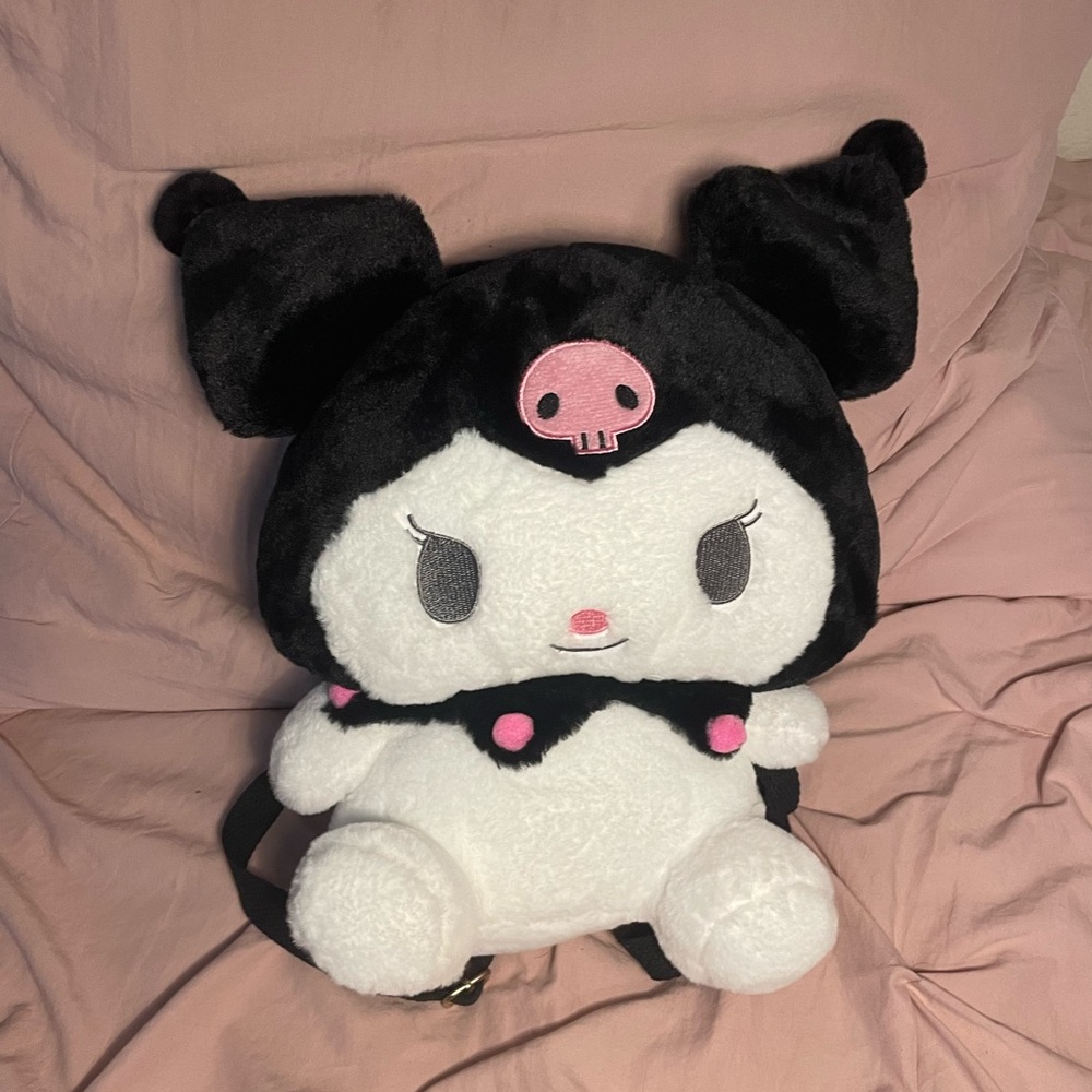kuromi backpack & plushie!